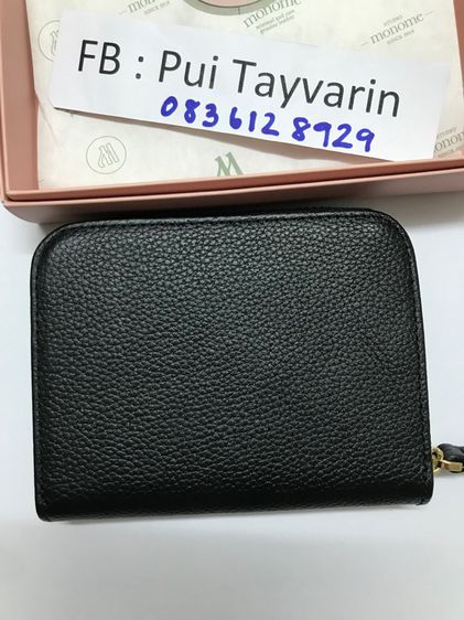 Monomebkk wallet สีดำ ใบสั้น มือสอง รูปที่ 4