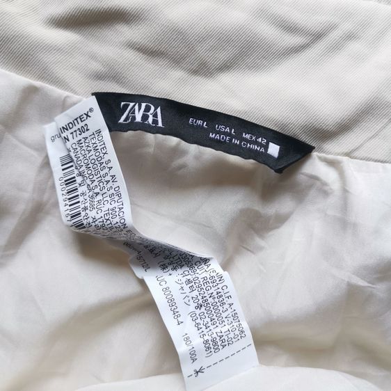 Zara Light Brown Full Zipper Jacket รอบอก 47” รูปที่ 8