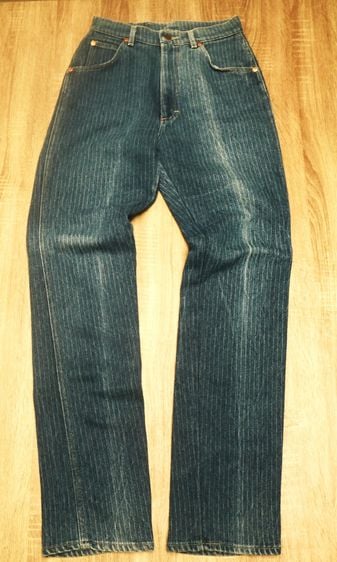 Vtg. Lee Stripe wabash indigo Jeans denim  รูปที่ 2