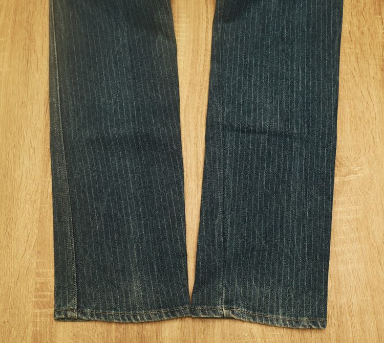 Vtg. Lee Stripe wabash indigo Jeans denim  รูปที่ 7