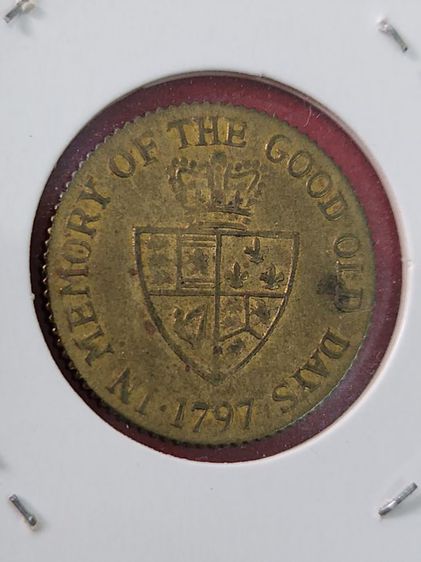 เหรียญต่างประเทศ เหรียญ UK 1797 GEORGIVS III DEI GRATIA อายุ อายุ 200 กว่าปี รับประกันแท้   รูปที่ 4