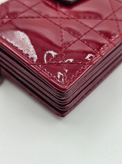 Dior Card Holder 5 Slots Cherry Red Patent ปี23 รูปที่ 8