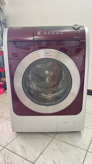 เครื่องซักผ้าฝาหน้า Samsung 12kg อบแห้ง7กิโลมือสองพร้อมใช้งานได้ปกติ