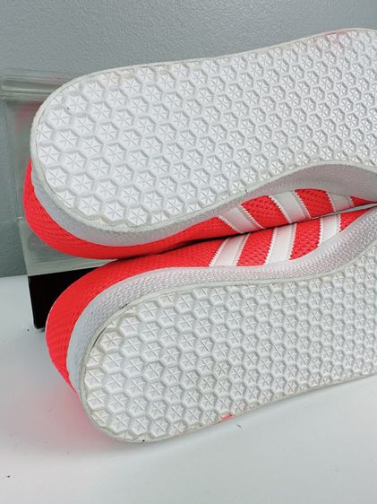 รองเท้า Adidas Sz.11.5us46eu29.5cm รุ่นGazelle Solar Red สีแสด ใหม่มือ1ป้ายห้อย มีเชือกสำรอง1คู่ สภาพสวยมาก ไม่ขาดซ่อม ใส่เที่ยวลำลองดี รูปที่ 5