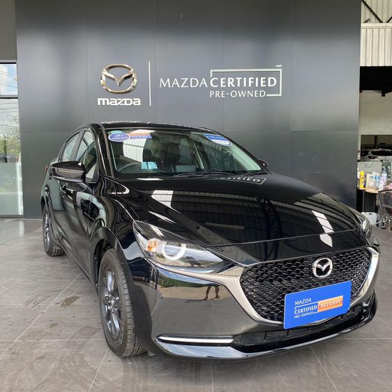 Mazda Mazda 2 2022 1.3 Skyactiv-G S Leather Sedan Sedan เบนซิน ไม่ติดแก๊ส เกียร์อัตโนมัติ ดำ รูปที่ 2