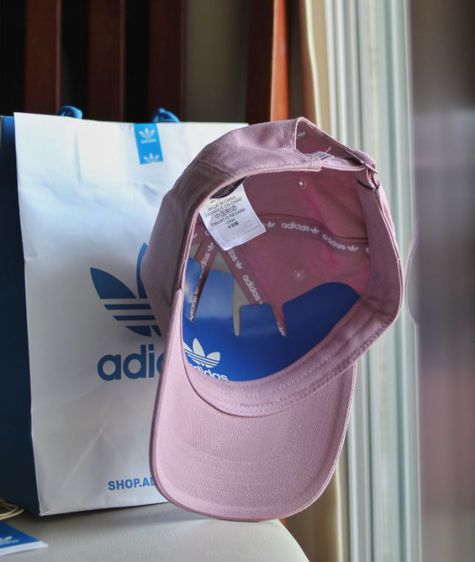 หมวกแก๊ป Adidas สีชมพู สภาพใหม่มาก ใส่แค่ครั้งเดียว ป้ายถุงอยู่ครบ พร้อมส่งฟรี รูปที่ 8