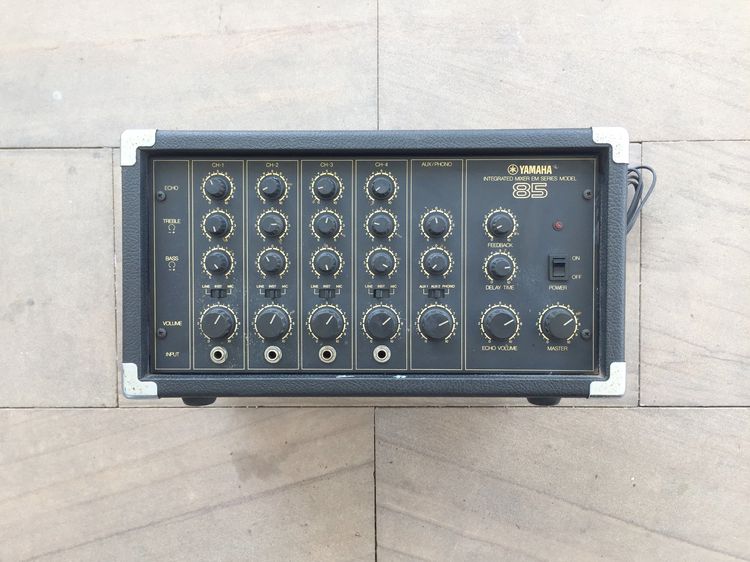 Yamaha EM-85 Powered 4 Channel Mixer with Analog Echo Delay (Made in Japan)