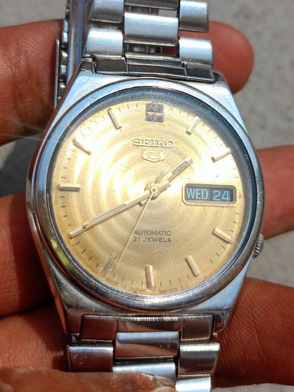 🔥🔥🔥 เปิดขาย นาฬิกา SEIKO 5 รุ่น 7s26 หน้าเเผ่นเสียง สีทอง ระบบ ออโต้ 🔥🔥🔥 รูปที่ 2