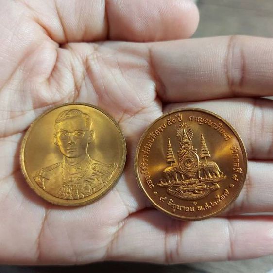 เหรียญทองแดงที่ระลึก กาญจนา เนื้อทองแดง (ขายชุดละ 3 เหรียญ) รูปที่ 6