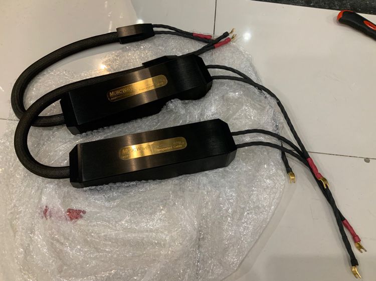 ขายสายลำโพงไฮเอนด์เสียงดีมาก Transparent cable MusicWave ULTRA Single-Wire Spade (ก้ามปู) speaker cables made in USA 🇺🇸 รูปที่ 3