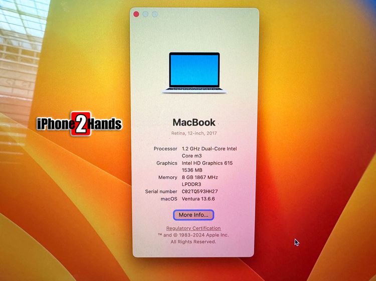ขาย MacBook 12 ปี 2017 สีชมพู 256gb มือสอง ราคาถูก รูปที่ 11