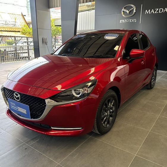 Mazda Mazda 2 2019 1.3 Skyactiv-G S Leather Sports Sedan ดีเซล ไม่ติดแก๊ส เกียร์ธรรมดา แดง รูปที่ 1
