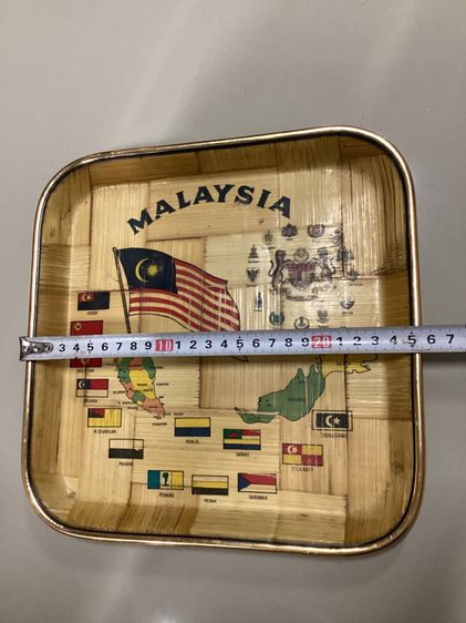 ของฝากของที่ระรึก Malaysia souvenir  bamboo plate รูปที่ 4