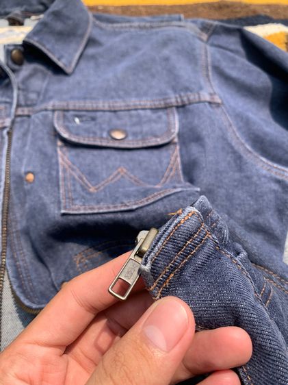 WRANGLER BLUE BELL 24MJZ Zipper DENIM JACKET 🔔🇯🇵 รูปที่ 11