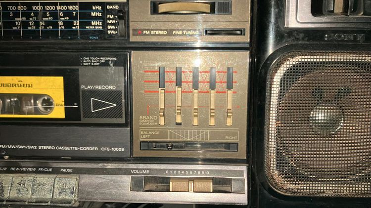 Sony CFS-1000S radio  วินเทจ รูปที่ 9