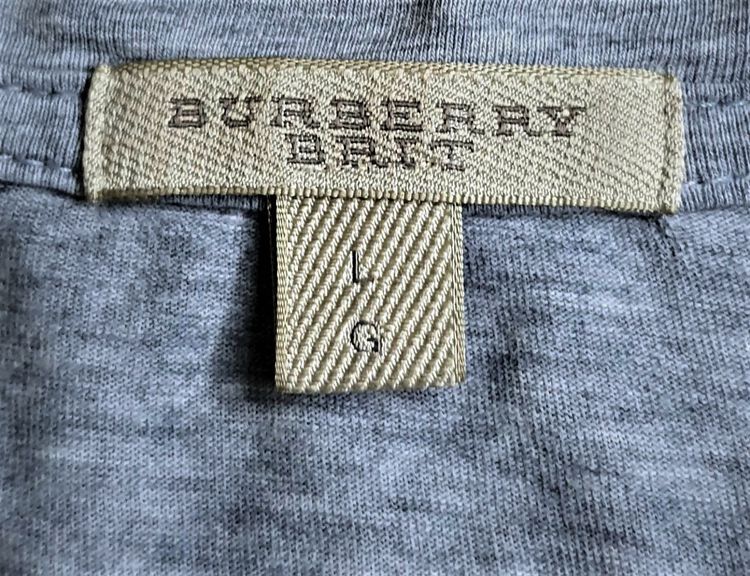 Buberry Buttero Cotton Brit in Gray T shirt for Men รูปที่ 2