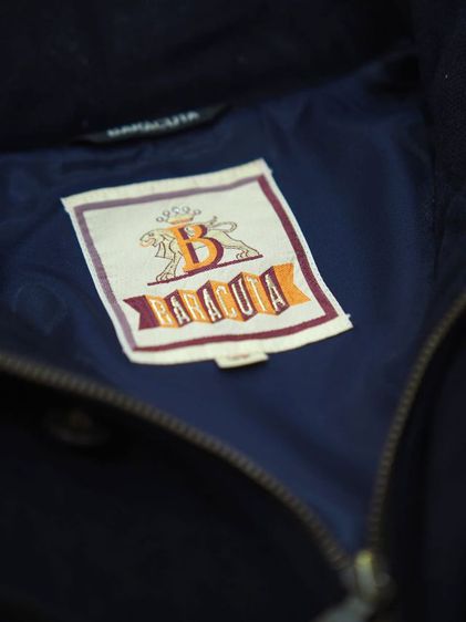 Baracuta G9 Harrington Jacket Outer Wool Cashmere Navy-bule รูปที่ 2