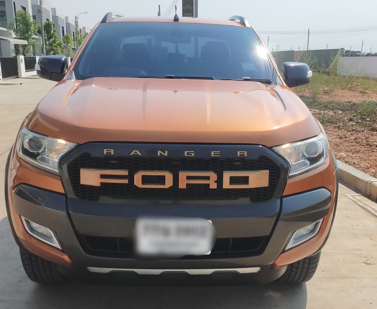Ford Ranger 2018 2.2 Hi-Rider Wildtrak Pickup ดีเซล ไม่ติดแก๊ส เกียร์อัตโนมัติ ส้ม รูปที่ 2