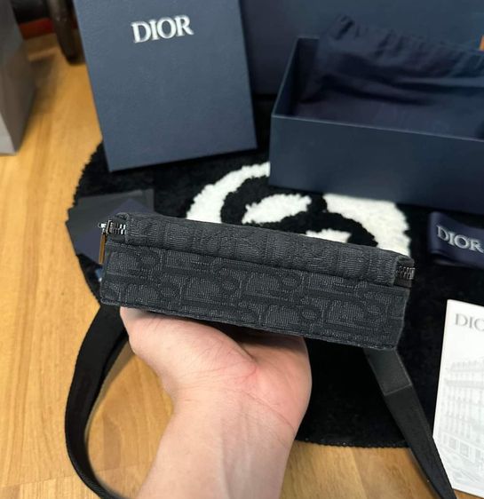✨️ พร้อมใช้Dior Pouch With Strap Black  Y21 รูปที่ 7