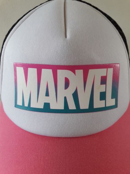 หมวกแก๊ป Marvel ปีกชมพู หลังตาข่ายดำ รูปที่ 2