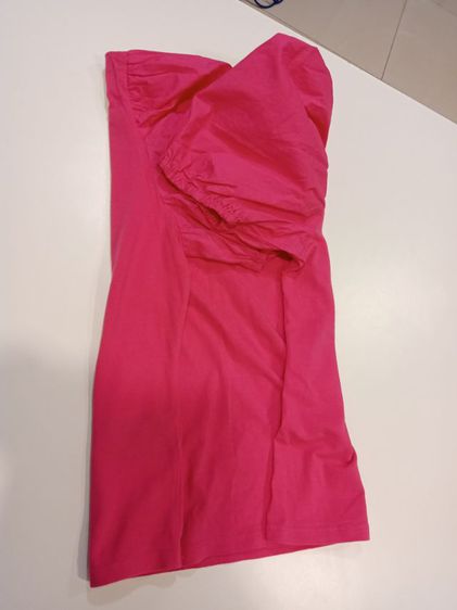 HM Pink Top( USA: M ) เสื้อลำลองสีชมพูสด แขนสั้น แขนตุ๊กตา อก 34 ยืดได้ถึง38 ยาว 20 แขนยาว 14 วัดจากไหล่ป้ายแคร์ครบฝ้ายผสม Elastaneไม่เคยใส่ รูปที่ 13