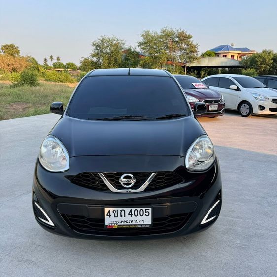 Nissan March 2018 1.2 E Sedan เบนซิน ไม่ติดแก๊ส เกียร์อัตโนมัติ ดำ รูปที่ 3