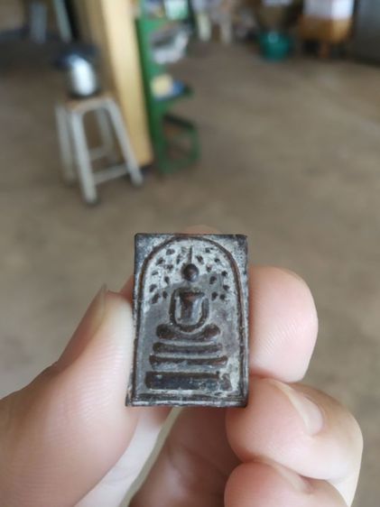 พระเนื้อผงว่านผสมผงใบลาน(พระพิมพ์พระสมเด็จพิมพ์ปรกโพธิ์หลังเรียบพิมพ์เล็ก(ไม่ทราบพระเกจิที่สร้าง)(ไม่ทราบรุ่น)(260411))พระเครื่องรางของมงคล รูปที่ 8