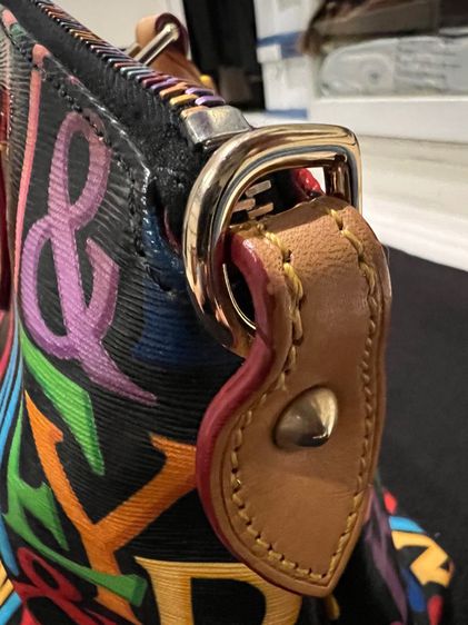 Dooney and Bourke Colorful Logo Letters กระเป๋าถือมือสองแบรนด์แท้💯 รูปที่ 6