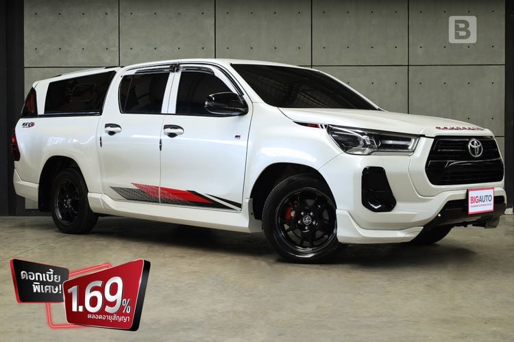 Toyota Hilux Revo 2022 2.8 GR Sport Pickup ดีเซล ไม่ติดแก๊ส เกียร์อัตโนมัติ ขาว