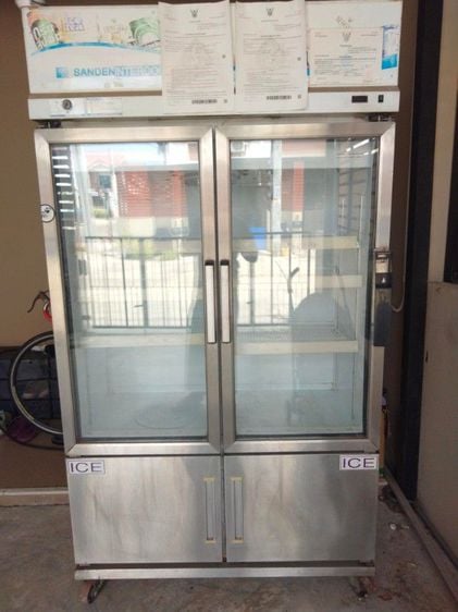 ตู้เย็น ตู้แช่แข็ง ตู้แช่ 4ประตู มี ช่องน้ำแข็ง Sanden YDM-110P ราคาต่อรองได้ อยู่ไกล้มาดูสินค้าได้เลย รูปที่ 1