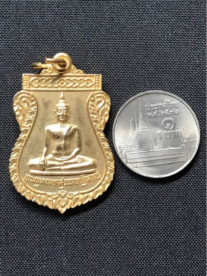 เหรียญเสมา หลวงพ่อทองคำ วัดไตรมิตร กรุงเทพ พ.ศ.๒๕๓๘ กะไหล่ทอง รูปที่ 3