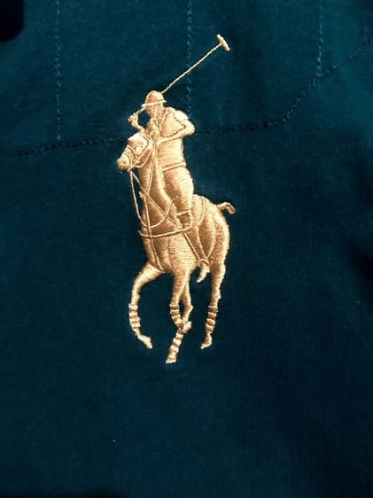 Polo Ralph Lauren รักบี้ เขียว ปักม้าทอง รูปที่ 4