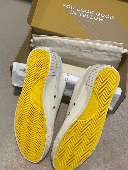 Mustard sneakers bumper 2.0 vintage white รูปที่ 9