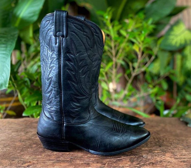 ขาย รองเท้า บูท คาวบอย หนังแท้ Nocona Cowboy men’s Leather boots สีดำ Size 41eur ยาว 26 cm รูปที่ 5