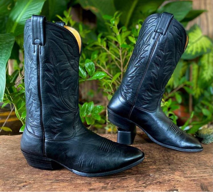 ขาย รองเท้า บูท คาวบอย หนังแท้ Nocona Cowboy men’s Leather boots สีดำ Size 41eur ยาว 26 cm รูปที่ 2