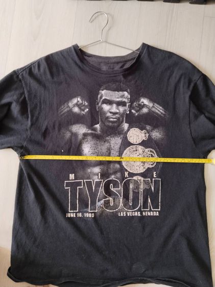 เสื้อไมค์ ไทสัน Mike Tyson สีดำ มือสองของเเท้ อก 42 ยาว 27 ไซส์ XL รูปที่ 7