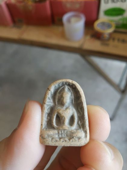 พระเนื้อดิน(พระพิมพ์พระซุ้มกอหลังเรียบ(มีรอยขีด)(ไม่ทราบพระเกจิที่สร้าง)(ไม่ทราบอายุและรุ่น)(270422))พระบ้านพระเครื่องรางของมงคล รูปที่ 8