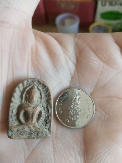 พระเนื้อดิน(พระพิมพ์พระซุ้มกอหลังเรียบ(ไม่ทราบอายุและรุ่น)(ไม่ทราบพระเกจิที่สร้าง)(270423))พระบ้านหาเครื่องรางของมงคล รูปที่ 2