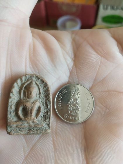 พระเนื้อดิน(พระพิมพ์พระซุ้มกอหลังเรียบ(ไม่ทราบอายุและรุ่น)(ไม่ทราบพระเกจิที่สร้าง)(270423))พระบ้านหาเครื่องรางของมงคล รูปที่ 3