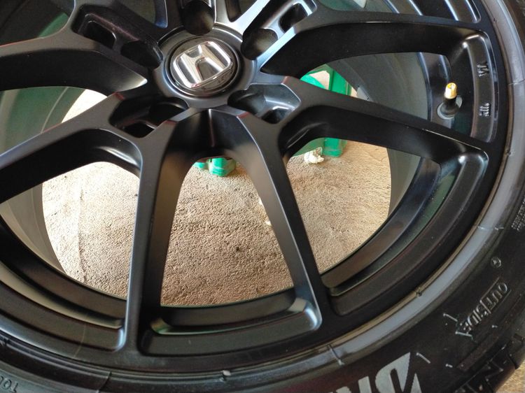 แม็กขอบ18 กว้าง8 et38 พร้อมยางบริสโตน 235 45 18 ปี24ใส่ accord hrv รูปที่ 6