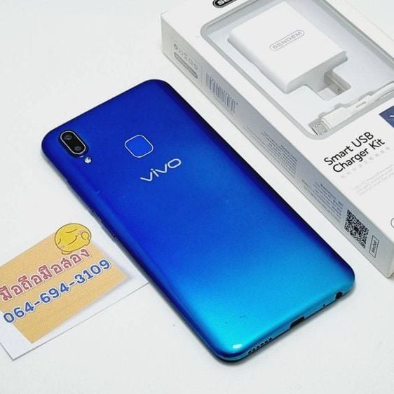 Vivo Y95 64GB สีน้ำเงินมือสองสภาพดี ใช้งานได้ปกติ