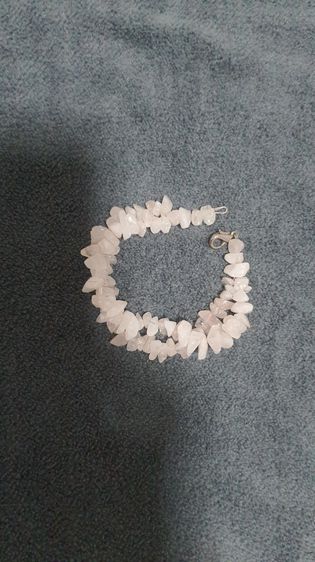 สร้อยข้อมือหินสีชมพูอ่อน จากจังหวัดเชียงใหม่ Rose Quartz Stone  Bracelet from Chiang Mai รูปที่ 2