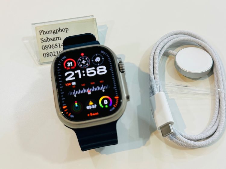 Apple watch Ultra 2 49mm Titanium Blue Ocean สภาพเหมือนใหม่  ศูนย์ไทย 25900 บาท รูปที่ 10