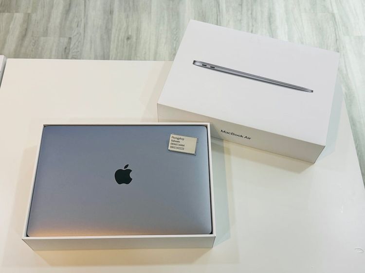 Macbook Air M1  SSD 256 สี Space Gray สภาพใหม่ ศูนย์ไทย ครบยกกล่อง  20900 บาท
