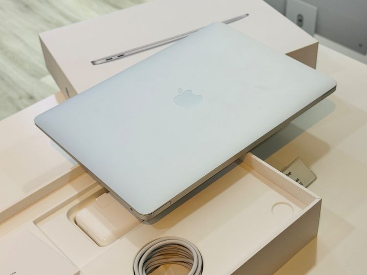 MacBook Air M1 256 ศูนย์ไทย สภาพเหมือนใหม่ สี Silver อายุไม่กี่วัน ประกันศูนย์ไทยเกือบปี 23500 บาท  รูปที่ 5