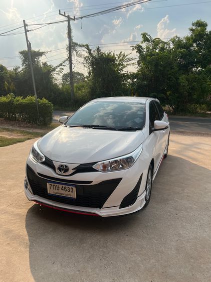 Toyota Yaris 2018 1.2 E เบนซิน ไม่ติดแก๊ส เกียร์อัตโนมัติ ขาว