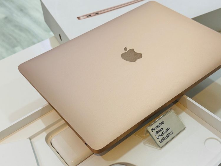Macbook Air M1  SSD 256 สี Gold ศูนย์ไทย สภาพใหม่ ศูนย์ไทย ครบกล่อง ประกันศูนย์ไทย Apple Care+ ถึงเดือน 6 21500 บาทครับ รูปที่ 5