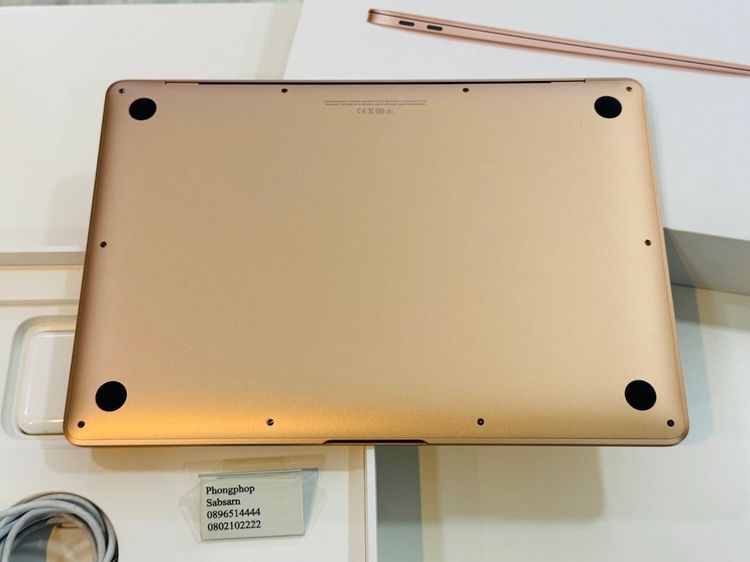 Macbook Air M1  SSD 256 สี Gold ศูนย์ไทย สภาพใหม่ ศูนย์ไทย ครบกล่อง ประกันศูนย์ไทย Apple Care+ ถึงเดือน 6 21500 บาทครับ รูปที่ 6