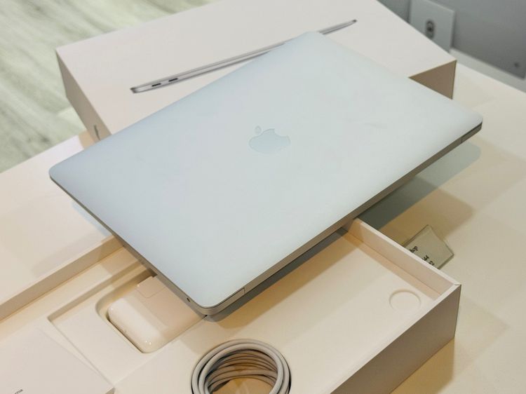 MacBook Air M1 256 ศูนย์ไทย สภาพเหมือนใหม่ สี Silver อายุไม่กี่วัน ประกันศูนย์ไทยเกือบปี 23500 บาท รูปที่ 5