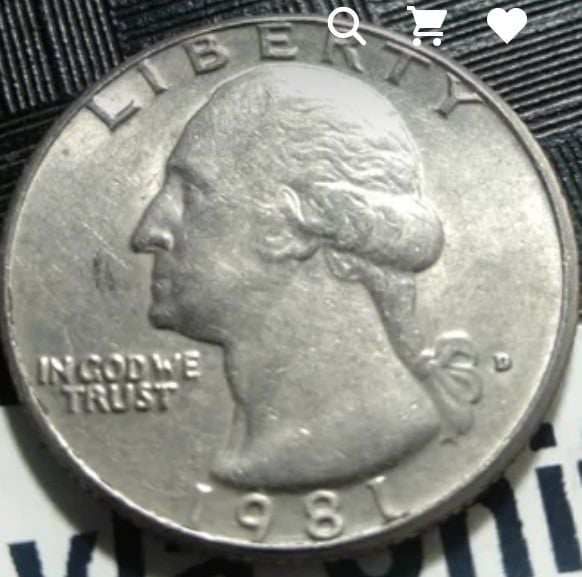 เหรียญต่างประเทศ usa 1981